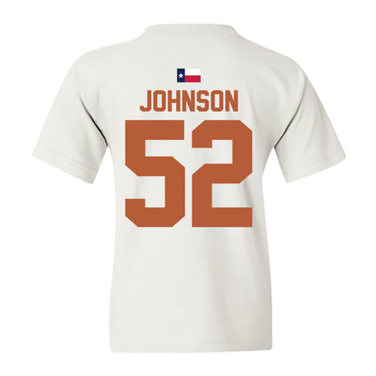 Texas - NCAA Football : James Johnson - Hook 'Em Youth T-Shirt-3