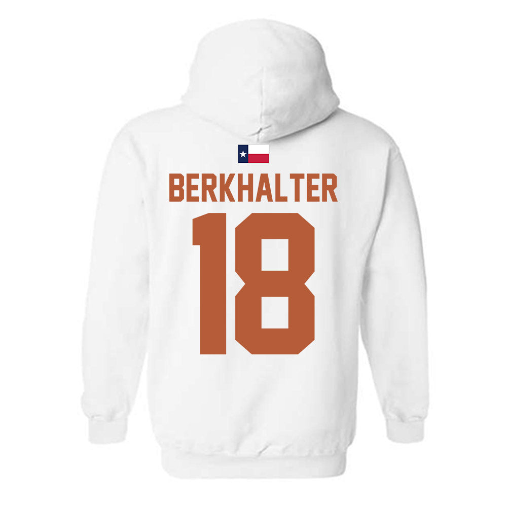 Texas - NCAA Football : Sterling Berkhalter - Hook 'Em Hooded Sweatshirt-1