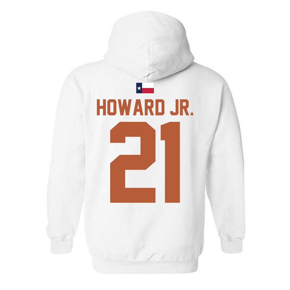 Texas - NCAA Football : Hayward Howard Jr. - Hook 'Em Hooded Sweatshirt-1
