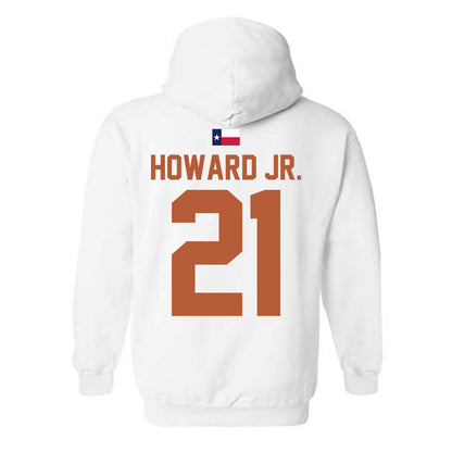 Texas - NCAA Football : Hayward Howard Jr. - Hook 'Em Hooded Sweatshirt-1