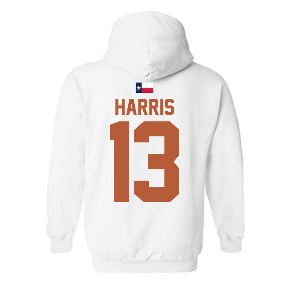 Texas - NCAA Women's Volleyball : Genevieve Harris - Hook 'Em Hooded Sweatshirt-1