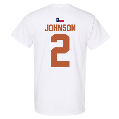 Texas - NCAA Men's Basketball : Isaiah Johnson - Hook 'Em T-Shirt-3