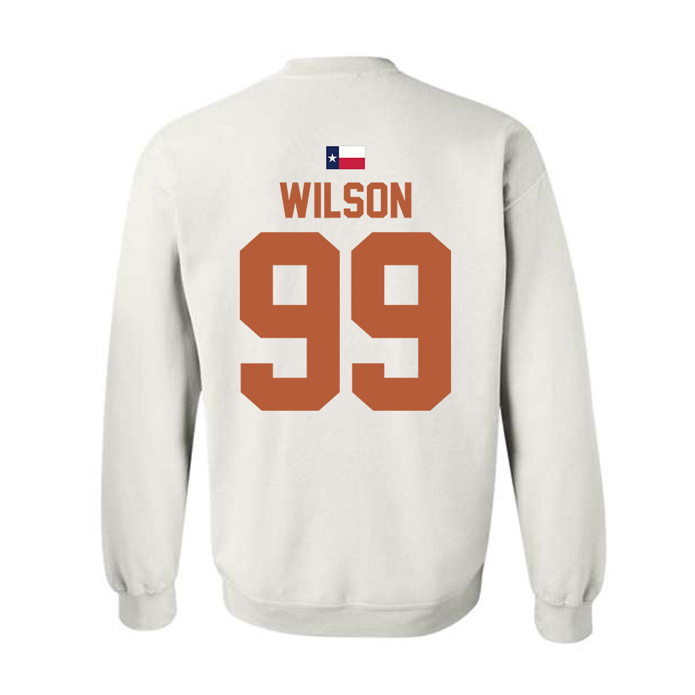 Texas - NCAA Softball : Drea Wilson - Hook 'Em Crewneck Sweatshirt-1