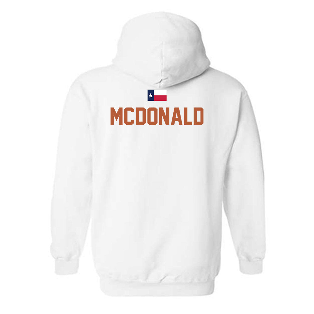 Texas - NCAA Women's Soccer : Ava McDonald - Hook 'Em Hooded Sweatshirt-1