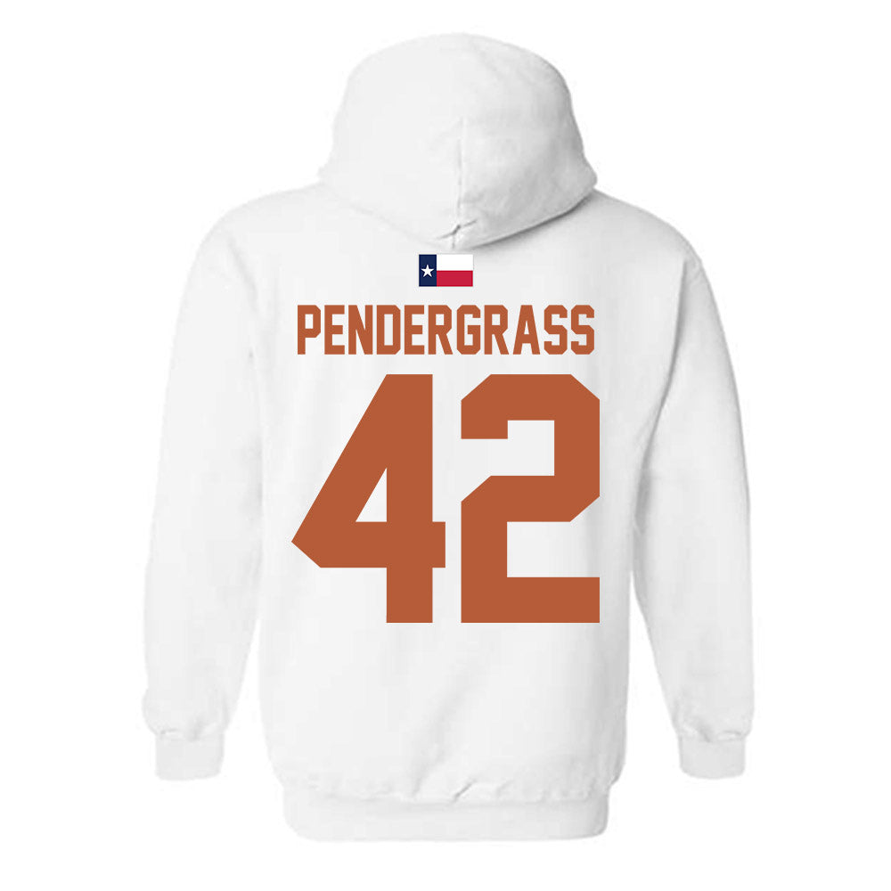 Texas - NCAA Baseball : Dariyan Pendergrass - Hook 'Em Hooded Sweatshirt-1