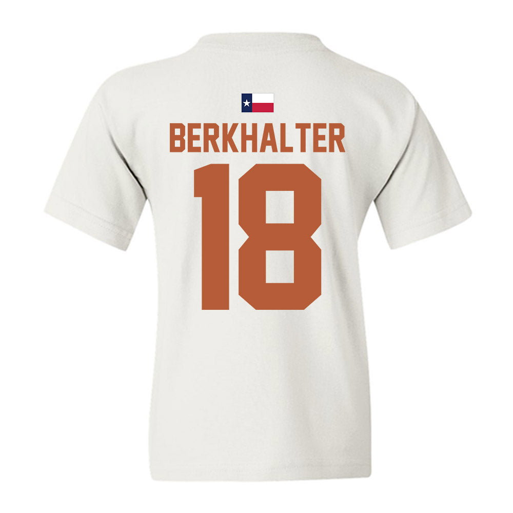Texas - NCAA Football : Sterling Berkhalter - Hook 'Em Youth T-Shirt-3