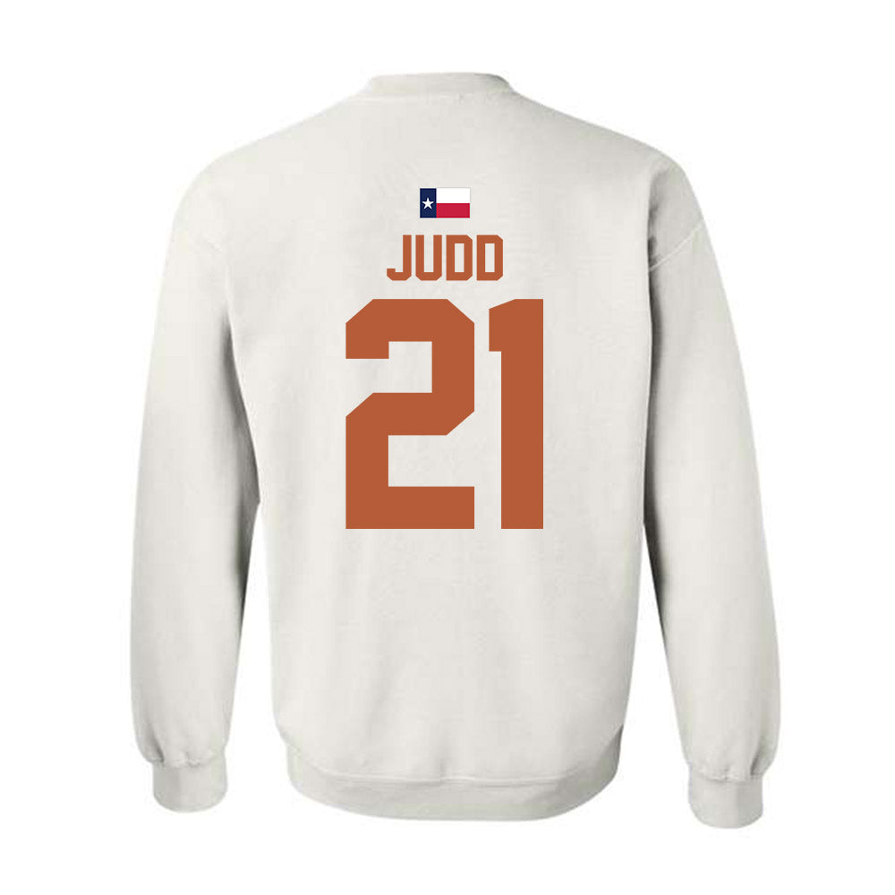Texas - NCAA Women's Basketball : Ashton Judd - Hook 'Em Crewneck Sweatshirt-1