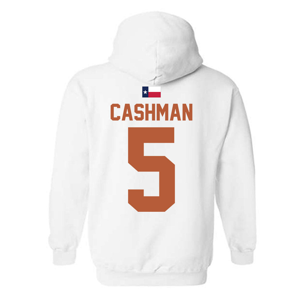 Texas - NCAA Women's Soccer : Ava Cashman - Hook 'Em Hooded Sweatshirt-1