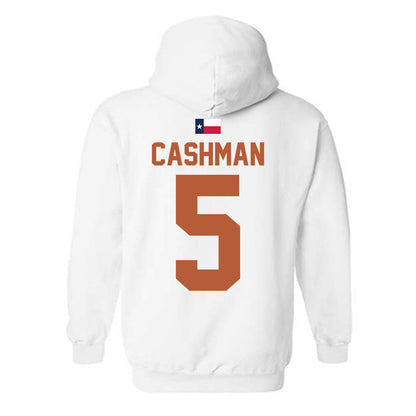 Texas - NCAA Women's Soccer : Ava Cashman - Hook 'Em Hooded Sweatshirt-1