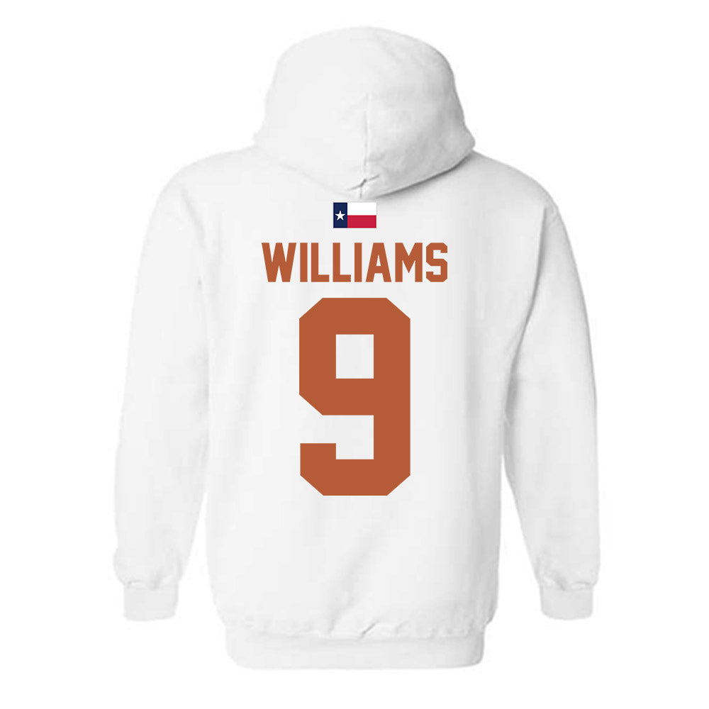 Texas - NCAA Football : Jonah Williams - Hook 'Em Hooded Sweatshirt-1