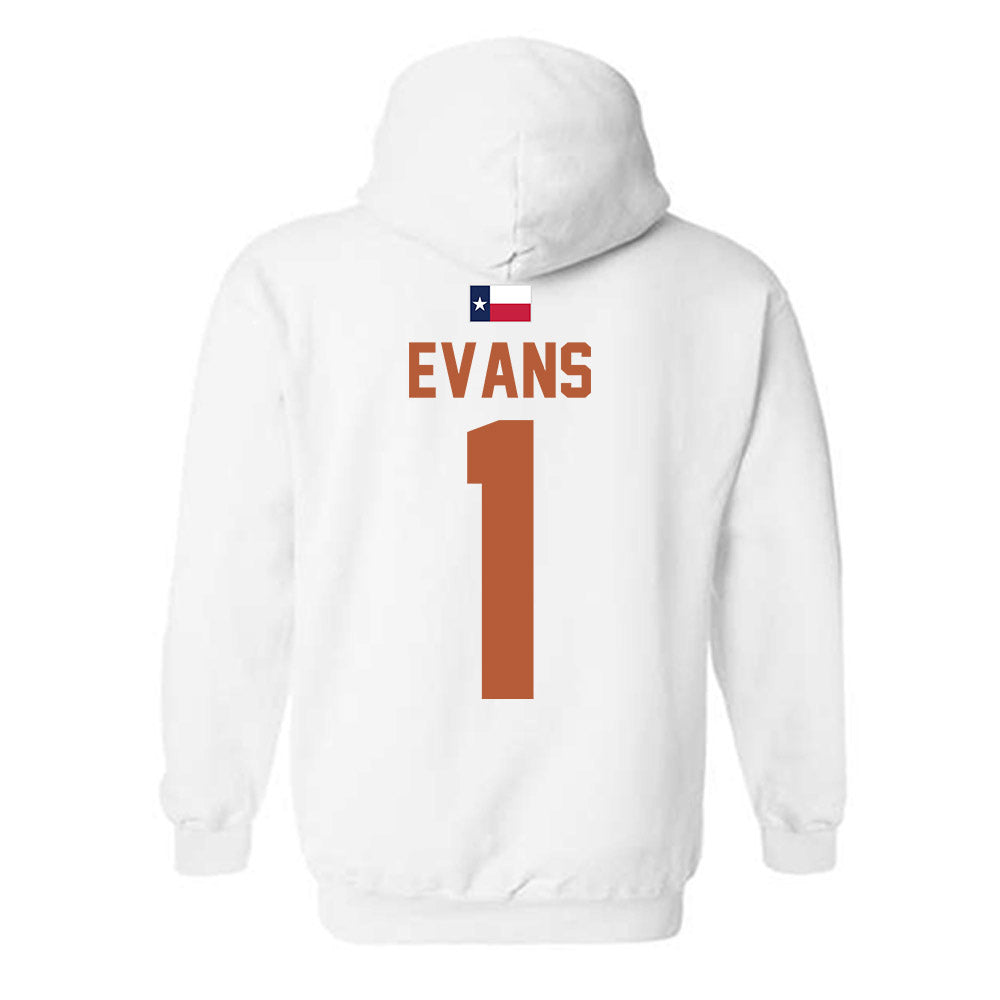 Texas - NCAA Men's Basketball : Amari Evans - Hook 'Em Hooded Sweatshirt-1