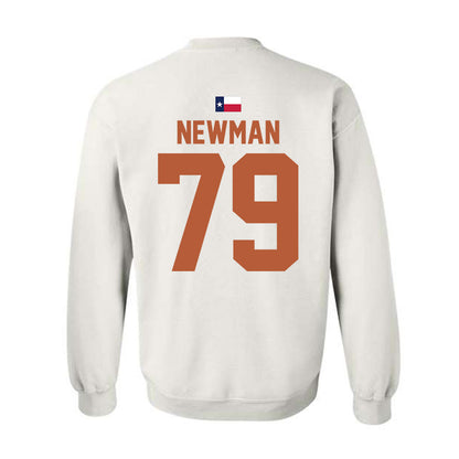 Texas - NCAA Football : Jonte Newman - Hook 'Em Crewneck Sweatshirt-1