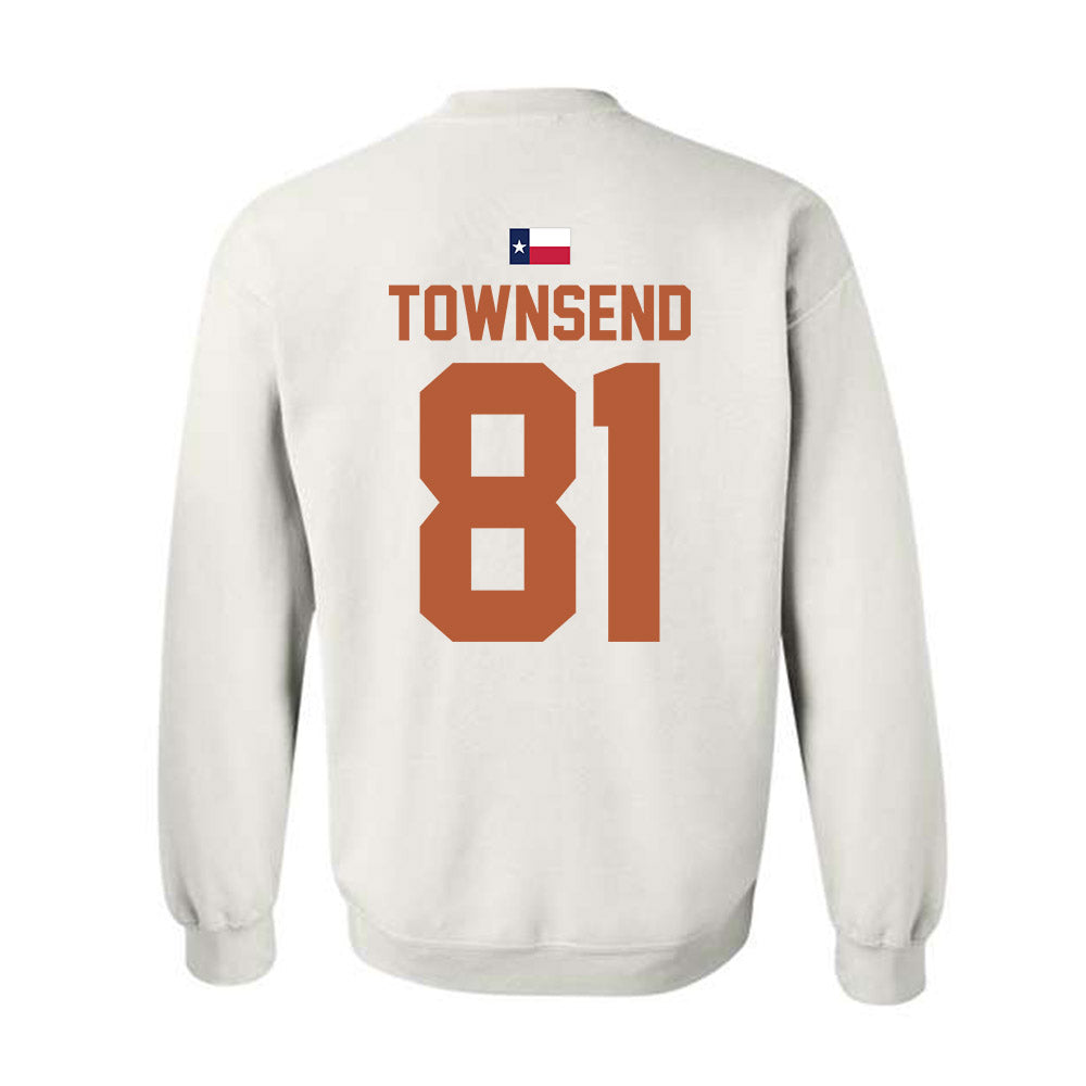 Texas - NCAA Football : Nick Townsend - Hook 'Em Crewneck Sweatshirt-1