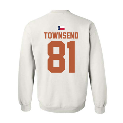 Texas - NCAA Football : Nick Townsend - Hook 'Em Crewneck Sweatshirt-1