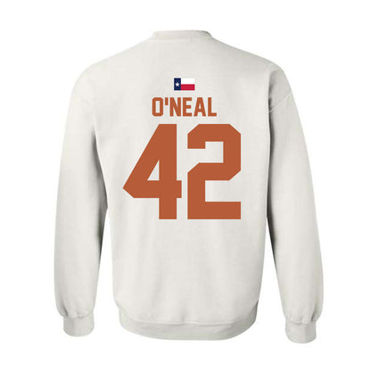 Texas - NCAA Football : Trott O'Neal - Hook 'Em Crewneck Sweatshirt-1