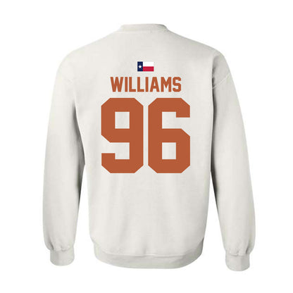 Texas - NCAA Football : Zion Williams - Hook 'Em Crewneck Sweatshirt-1