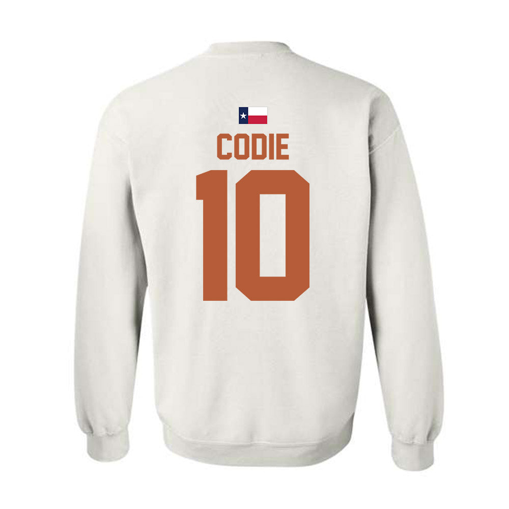 Texas - NCAA Men's Basketball : nicolas codie - Hook 'Em Crewneck Sweatshirt-1
