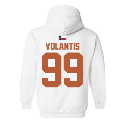 Texas - NCAA Baseball : Dylan Volantis - Hook 'Em Hooded Sweatshirt-1