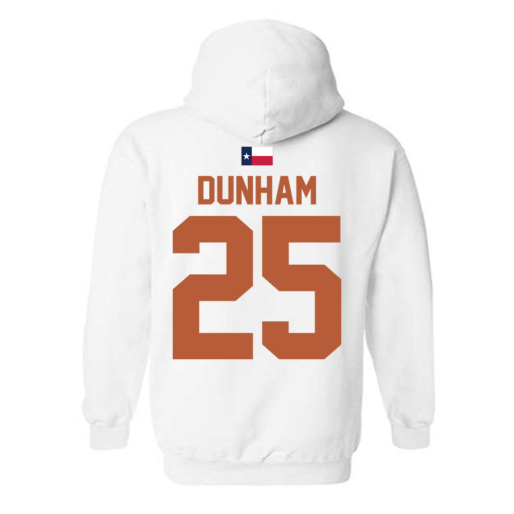 Texas - NCAA Football : Luke Dunham - Hook 'Em Hooded Sweatshirt-1