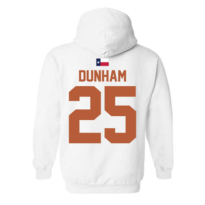 Texas - NCAA Football : Luke Dunham - Hook 'Em Hooded Sweatshirt-1