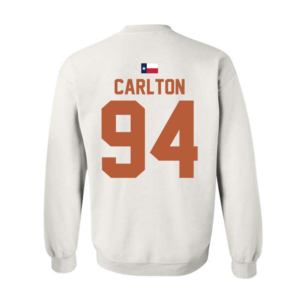 Texas - NCAA Football : JAMARION CARLTON - Hook 'Em Crewneck Sweatshirt-1