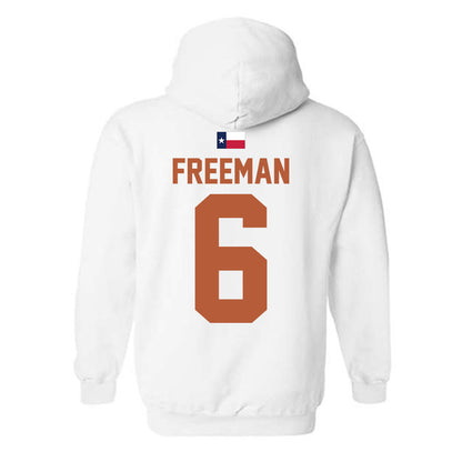 Texas - NCAA Men's Basketball : Elyjah Freeman - Hook 'Em Hooded Sweatshirt-1