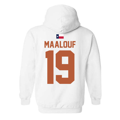 Texas - NCAA Women's Soccer : Rosa Maalouf - Hook 'Em Hooded Sweatshirt-1