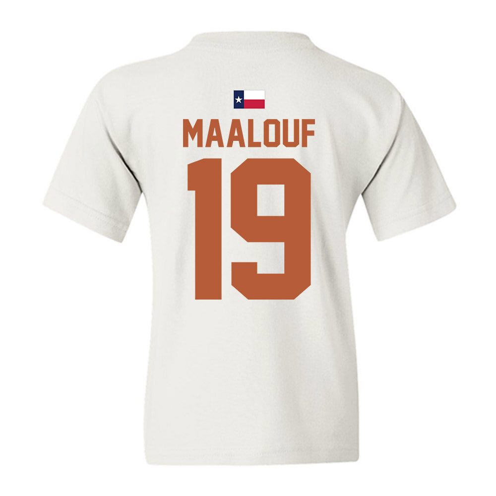 Texas - NCAA Women's Soccer : Rosa Maalouf - Hook 'Em Youth T-Shirt-3
