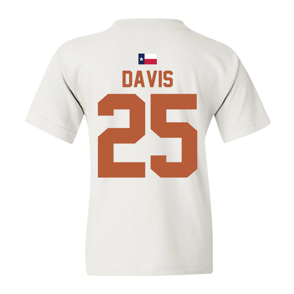 Texas - NCAA Football : Toray Davis - Hook 'Em Youth T-Shirt-3