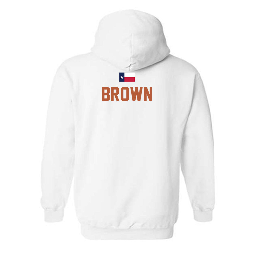 Texas - NCAA Football : Raleek Brown - Hook 'Em Hooded Sweatshirt-1