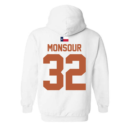 Texas - NCAA Baseball : Maddox Monsour - Hook 'Em Hooded Sweatshirt-1