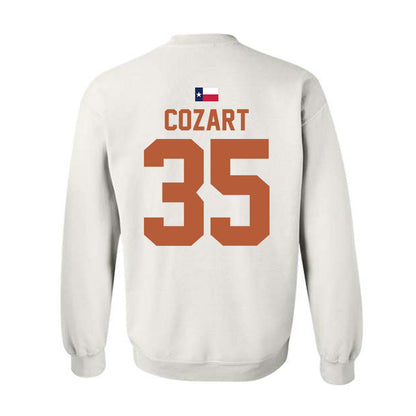 Texas - NCAA Baseball : Sam Cozart - Hook 'Em Crewneck Sweatshirt-1