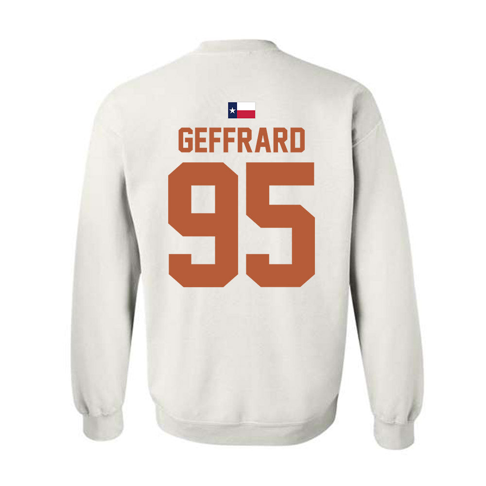 Texas - NCAA Football : Ian Geffrard - Hook 'Em Crewneck Sweatshirt-1