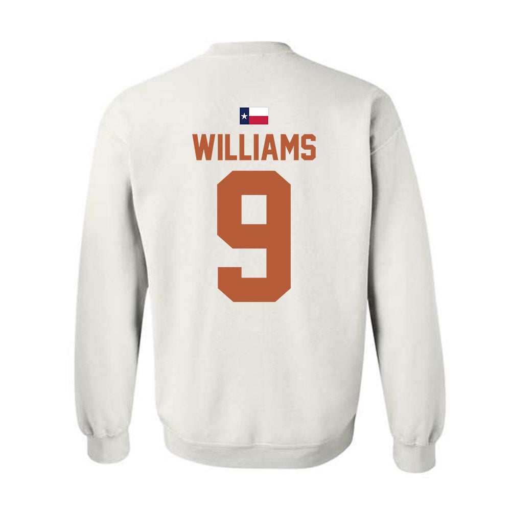 Texas - NCAA Football : Jonah Williams - Hook 'Em Crewneck Sweatshirt-1