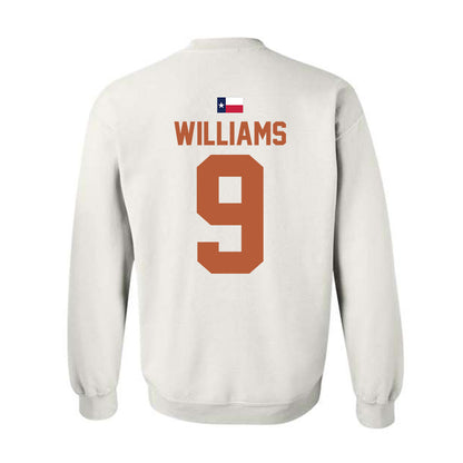 Texas - NCAA Football : Jonah Williams - Hook 'Em Crewneck Sweatshirt-1