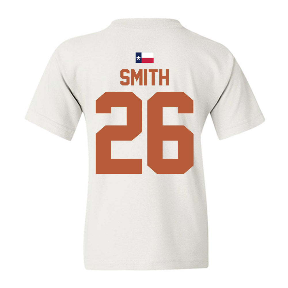 Texas - NCAA Football : TyAnthony Smith - Hook 'Em Youth T-Shirt-3