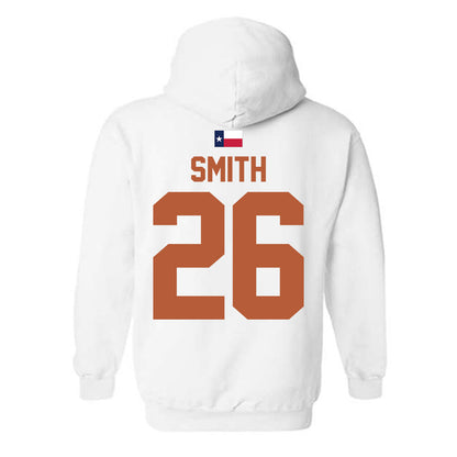 Texas - NCAA Football : TyAnthony Smith - Hook 'Em Hooded Sweatshirt-1