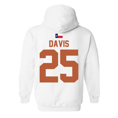 Texas - NCAA Football : Toray Davis - Hook 'Em Hooded Sweatshirt-1