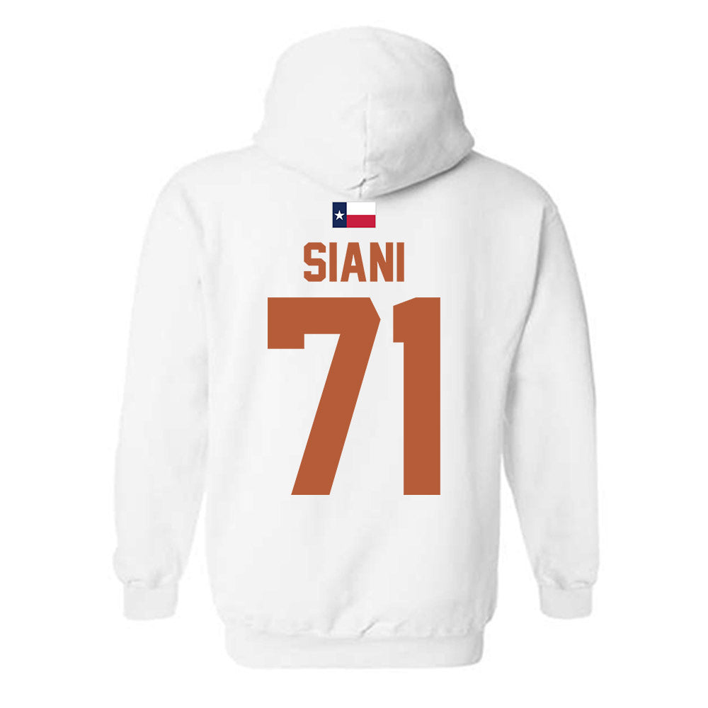 Texas - NCAA Football : Melvin Siani - Hook 'Em Hooded Sweatshirt-1