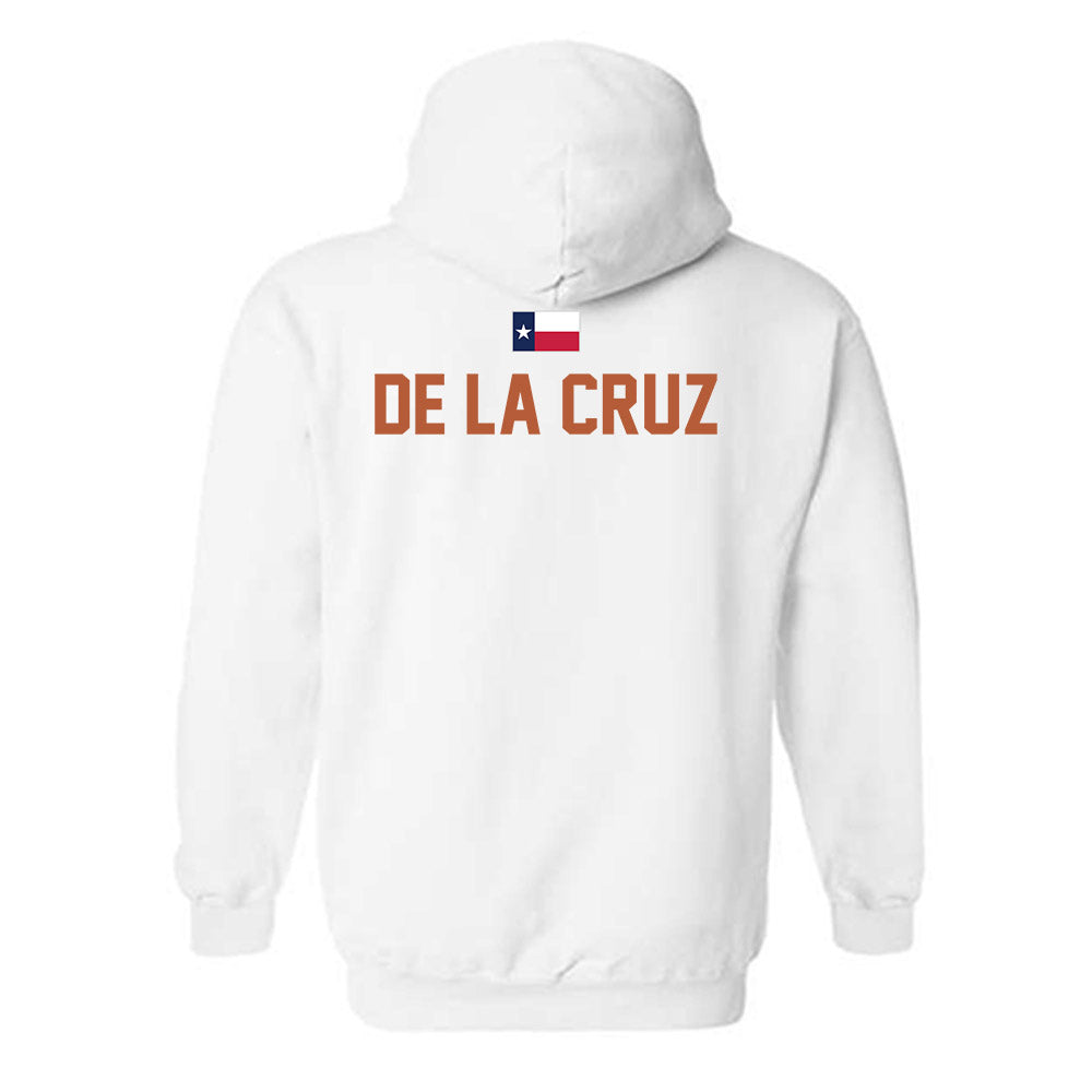 Texas - NCAA Men's Cross Country : Joaquin De La Cruz - Hook 'Em Hooded Sweatshirt-1