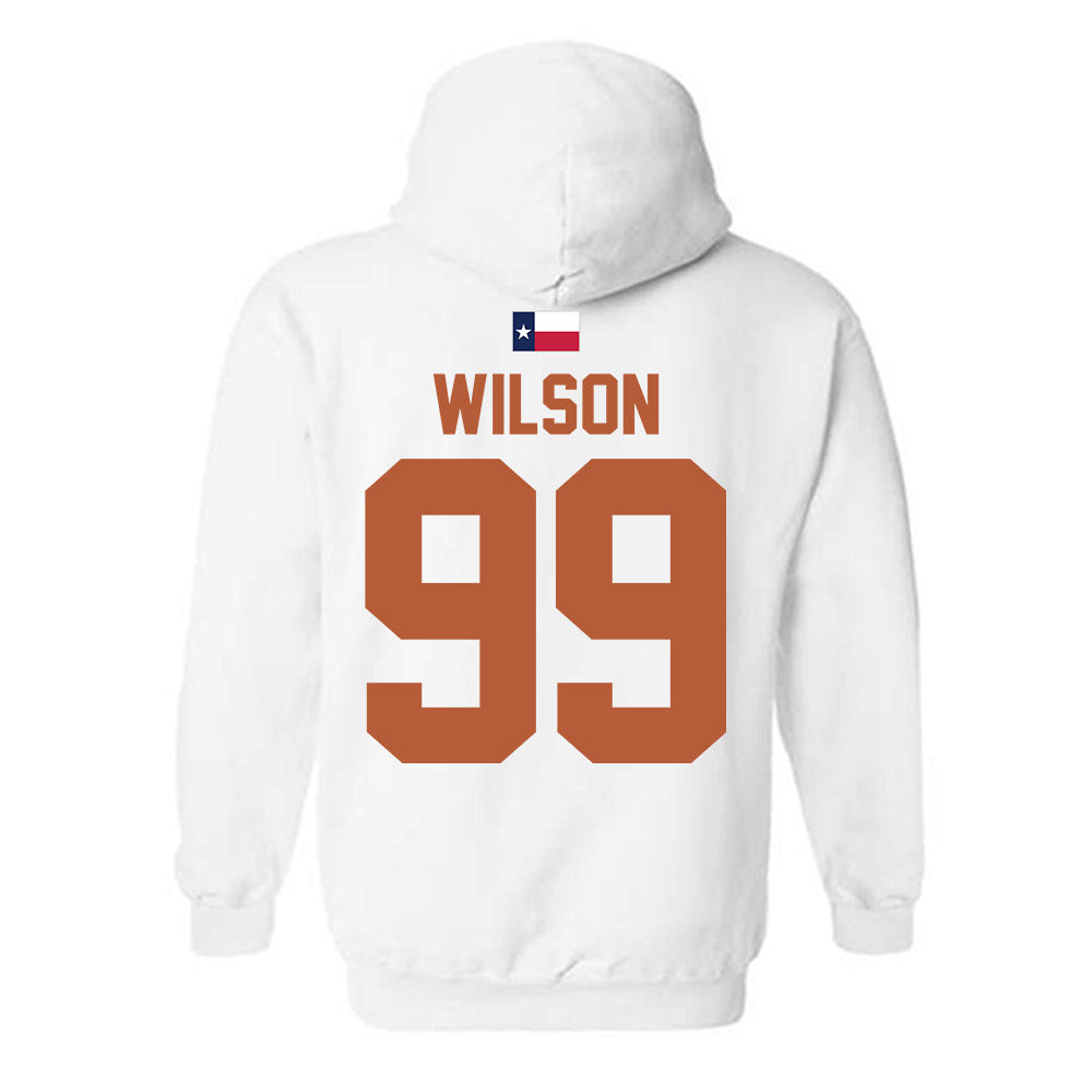 Texas - NCAA Softball : Aundrea Wilson - Hook 'Em Hooded Sweatshirt-1