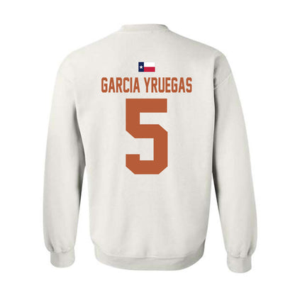 Texas - NCAA Baseball : Felix Garcia Yruegas - Hook 'Em Crewneck Sweatshirt-1