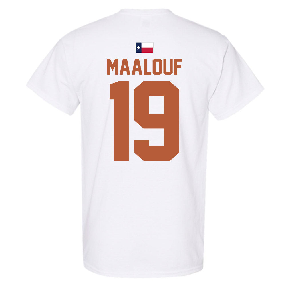 Texas - NCAA Women's Soccer : Rosa Maalouf - Hook 'Em T-Shirt-3