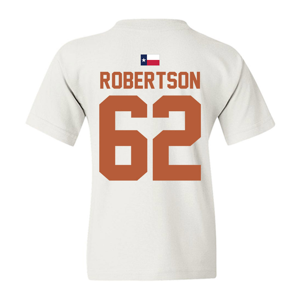 Texas - NCAA Football : Connor Robertson - Hook 'Em Youth T-Shirt-3