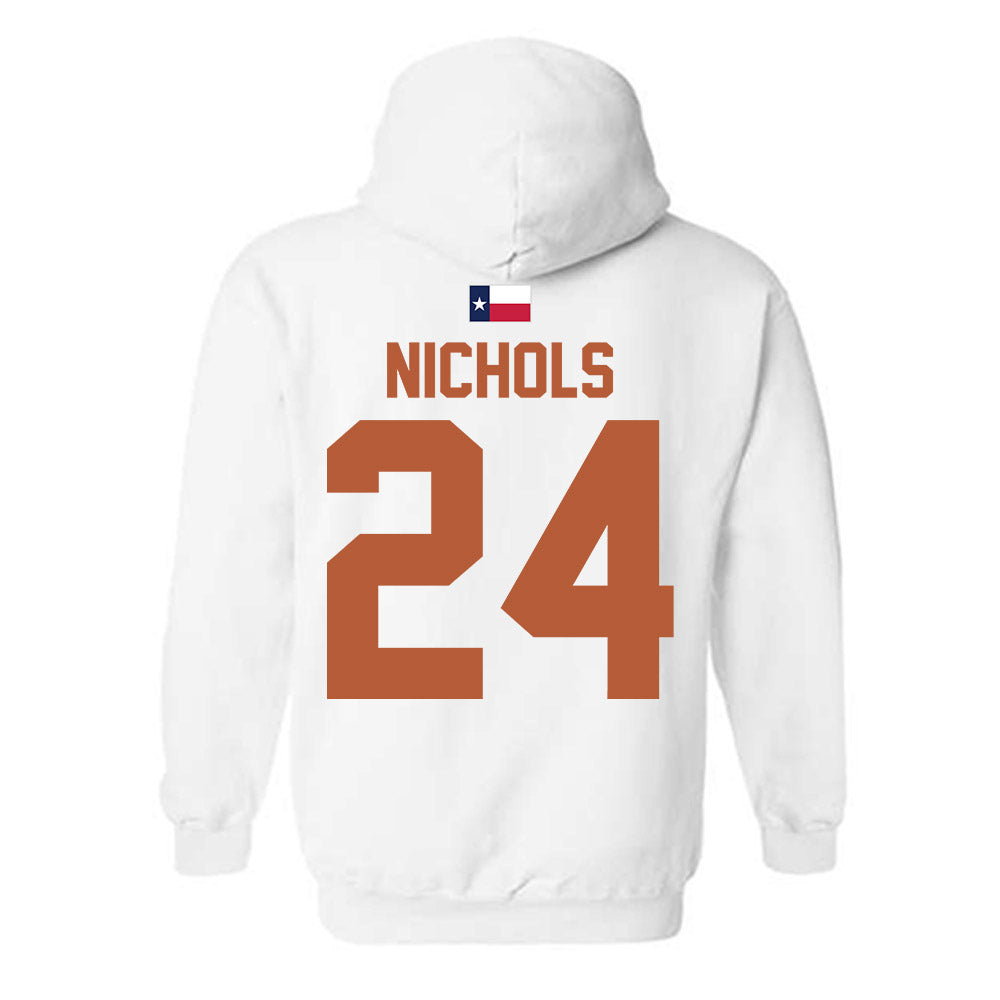 Texas - NCAA Softball : Jaycie Nichols - Hook 'Em Hooded Sweatshirt-1