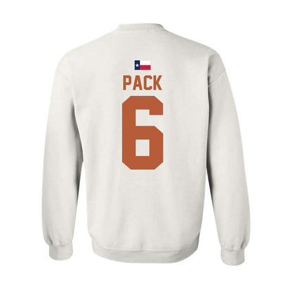 Texas - NCAA Baseball : Anthony Pack - Hook 'Em Crewneck Sweatshirt-1