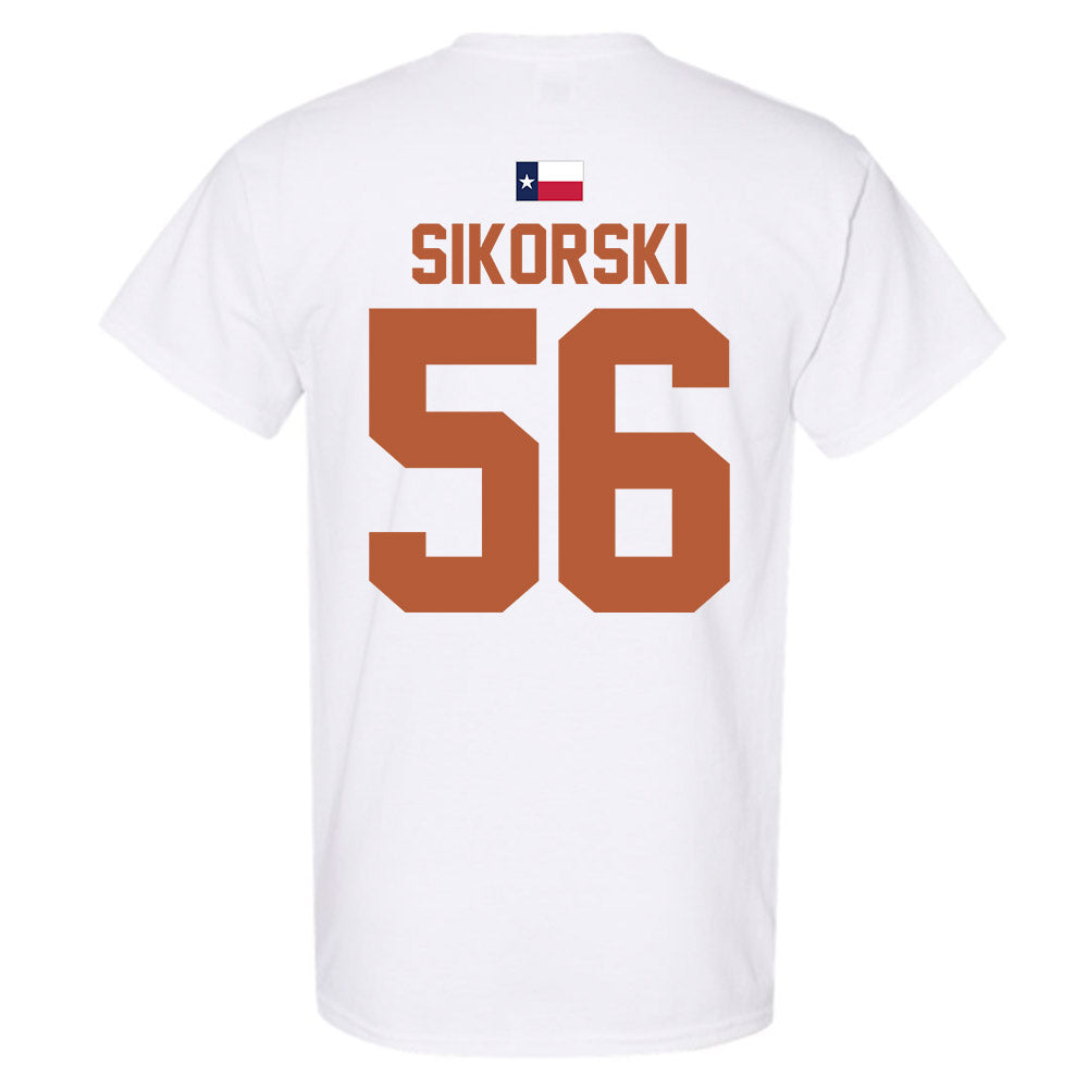 Texas - NCAA Football : Dylan Sikorski - Hook 'Em T-Shirt-3