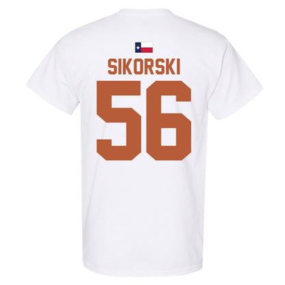 Texas - NCAA Football : Dylan Sikorski - Hook 'Em T-Shirt-3