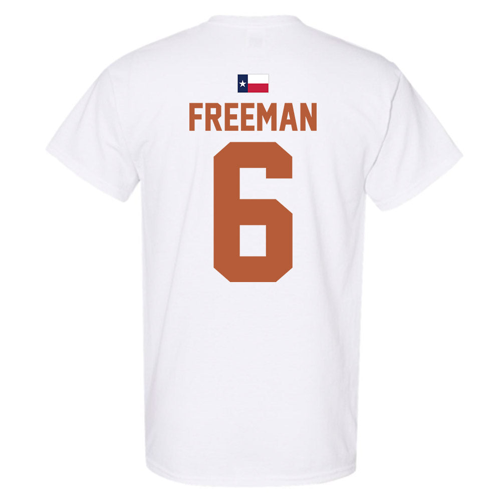 Texas - NCAA Men's Basketball : Elyjah Freeman - Hook 'Em T-Shirt-3