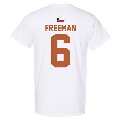 Texas - NCAA Men's Basketball : Elyjah Freeman - Hook 'Em T-Shirt-3